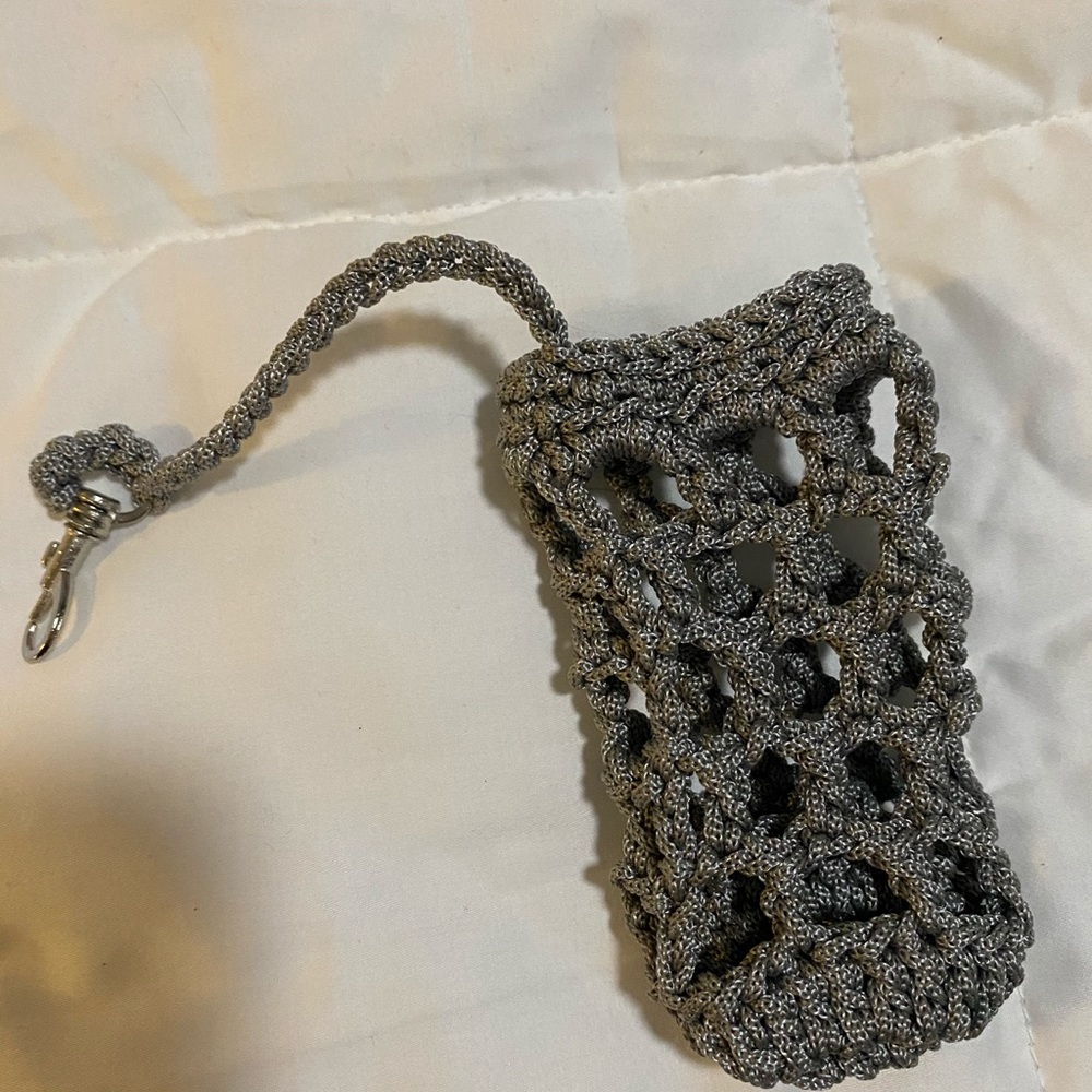 Crochet Clip On Sanitizer Bag